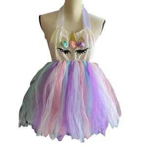 HANDMADE-UNICORN TUTU DRESS-AGE 5/6